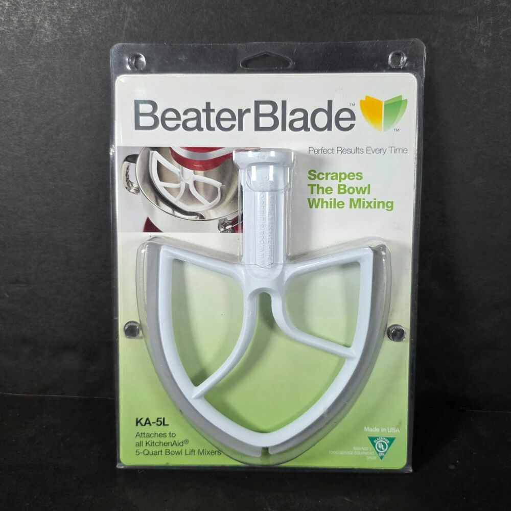 Beater Blade KA-5L Attaches to KitchenAid 5 Quart Bowl Lift Mixers Scrapes Bowl